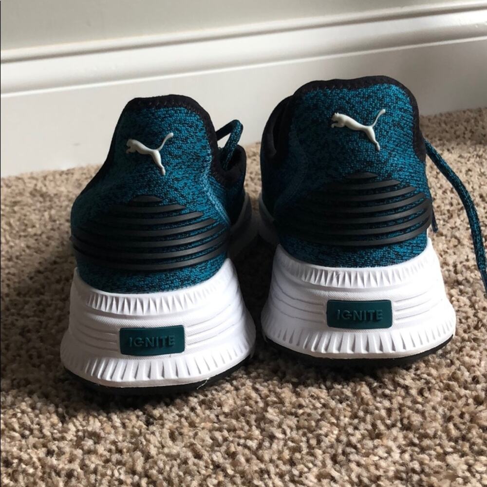 Unisex Puma Ignite Evoknit Sneaker - Teal - Picture 3 of 7